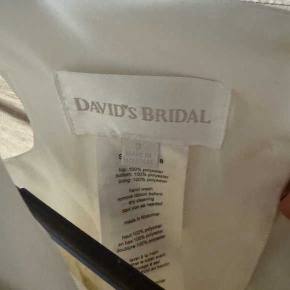 David's Bridal Ivory Flower Girl Dress - Picture 7 of 8